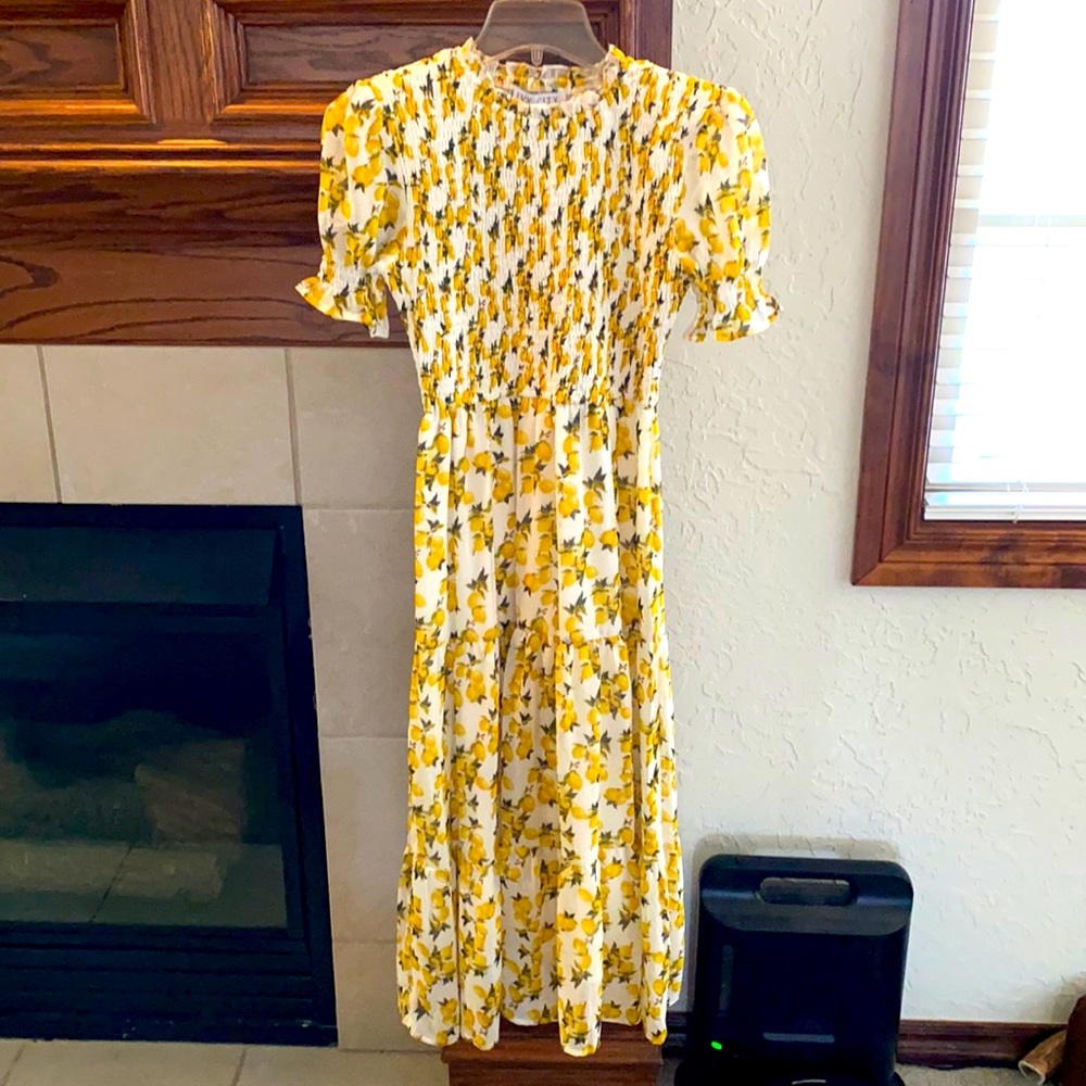 IVY CITY lemon drop dress XS